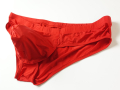 Поръчани -XXL червени мъжки слипове от тънка и леко лъскава материя с ликра, снимка 1 - Бельо - 44867562