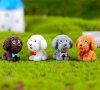 1 бр Той Пудел куче кученце пластмасова PVC фигурка играчка украса за торта декор и игра , снимка 1 - Фигурки - 28035356