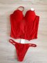 Нов корсет с жартиери и прашка в червено , снимка 4