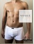 Mansue 3XL италиански черен 96% памучен мъжки боксер голям размер памучна мъжка боксерка Мансуе, снимка 1 - Бельо - 29365157