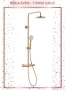 Душ система Roca Испания с термостат Розово злато - A5A9A2ERG2, снимка 1