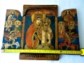 Православна дървена икона - триптих, снимка 7