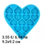 Силиконов молд Сърца/ Сватбени/ Свети Валентин/ Любовни различни видове, снимка 12