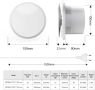 Вентилатор за баня 100 мм, снимка 6