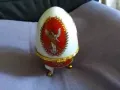 Яйце тип Фаберже фи 8см и Н-12см за бижута, снимка 6