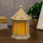 1343 Декоративен Led фенер лампа с ефект на пламък 20x14cm, снимка 1
