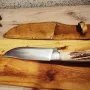 Ловен нож масивен с дръжка от еленов рог, снимка 10