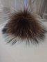 Прошарен Помпон Естествен косъм за шапка, снимка 4