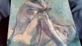 Манол Панчовски маслена картина голо женско тяло , снимка 8