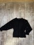 Черна блуза лек тънък пуловер овърсайз  широк прилеп перли  Zara , снимка 18