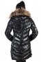 Зимно дълго дамско яке - 4118 качулка с естествен пух от лисица, снимка 13