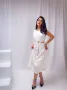 Стилна бяла дамска рокля , снимка 4