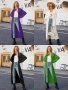 Нов стил дамска дълга плетена жилетка с ревери, 4цвята - 024