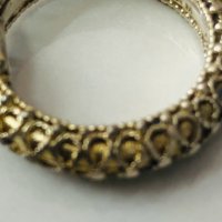 Винтидж сребърен пръстен с опал  тип византийски 925 Sterling MMA TBM, снимка 15 - Други ценни предмети - 40466460