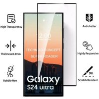 Samsung Galaxy S24 Ultra / S24 / S24+ / OG Premium Full Glue Стъклен протектор, снимка 4 - Фолия, протектори - 43800418