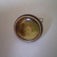 Стара  миниатюрна брошка за снимка, снимка 5 - Колекции - 43360994