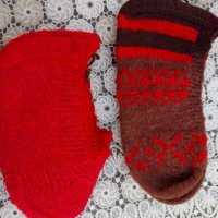 Ръчно изработени чорапи и терлици от вълна и памук, снимка 3 - Други - 27062742