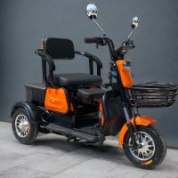 Електрическа триместна триколка MaxMotors X1 1500W Orange, снимка 1 - Мотоциклети и мототехника - 36921658