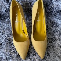 НАМАЛЕНИ Елегантни обувки в жълто, снимка 3 - Дамски обувки на ток - 28502131