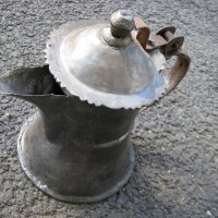 Кана чайник джезве с капак, снимка 1 - Антикварни и старинни предмети - 28401887