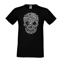 Мъжка тениска Bicycle Skull,Скелет,Изненада,Подарък,Празник , снимка 10 - Тениски - 36812816