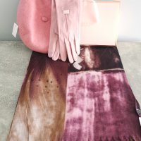 Комплект от кашмирен шал, вълнена барета, топли ръкавици и луксозна кутия, снимка 4 - Шалове - 38116124