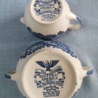 Старинен порцеланов сервиз за чай-Англия , снимка 3 - Антикварни и старинни предмети - 32246435