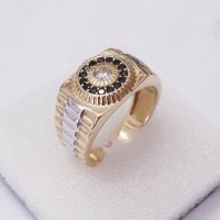 Златни плътни мъжки пръстени, снимка 16 - Пръстени - 38309263