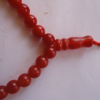 Стара червена броеница , снимка 6 - Колекции - 40165084