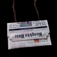 Дамска чанта/клъч тип вестник, снимка 3 - Чанти - 32505940