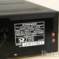 ТУНЕР   Pioneer f-676 , снимка 7 - Ресийвъри, усилватели, смесителни пултове - 34704019