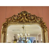 Голямо огледало "Луи XV" (бяло / златно), снимка 2 - Огледала - 43940750