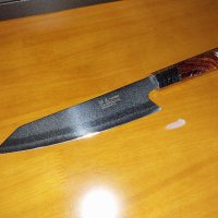 Кухненски нож от Дамаска стомана, снимка 6 - Прибори за хранене, готвене и сервиране - 44014172