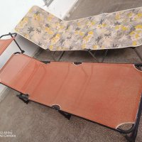 Шезлонг, сгъваем туристически походно легло с матрак за BIG BOY, снимка 3 - Къмпинг мебели - 37851875