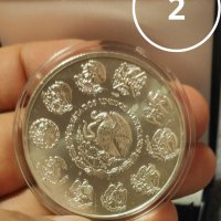 Сребърна монета Мексикански либертад 2008 година 1 унция, снимка 4 - Нумизматика и бонистика - 43854449