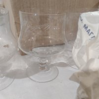 Кристални  чаши за вино / шампанско гравирани , снимка 2 - Антикварни и старинни предмети - 39096365