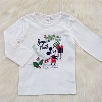 Комплект за момче Мики Маус блуза и нов панталон 9-12 месеца, снимка 2 - Комплекти за бебе - 42934284