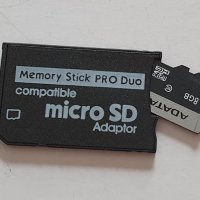 Memory Stick pro duo -Micro SD адаптер, снимка 1 - PlayStation конзоли - 32663806