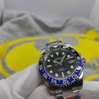 Seiko mod Batman GMT NH34, снимка 2 - Мъжки - 43242742