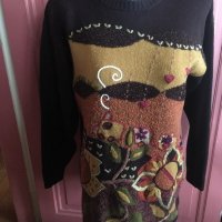 Angela Baraldi бутиков винтидж пуловер L XL, снимка 6 - Блузи с дълъг ръкав и пуловери - 27285378