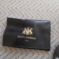 Старо портмоне,етикетник за багаж Hotel Imperial Wien, снимка 3 - Антикварни и старинни предмети - 32584140