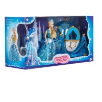 Луксозна Кукла, Принцеса, с карета и кон, синя, снимка 1 - Кукли - 43955719