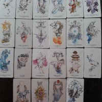 Таро карти, различни от масовите: Linestrider Tarot & Mystic Mondays & Ink Witch Tarot, снимка 3 - Други игри - 32863575
