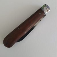 Стар колекционерски сгъваем нож Loewen Messer Solingen Германия. марк., снимка 2 - Колекции - 44908228