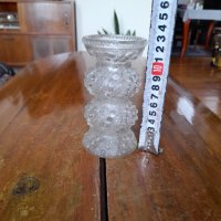 Стара стъклена ваза #10, снимка 2 - Антикварни и старинни предмети - 39095950