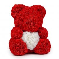 Мече от рози за Свети Валентин , снимка 6 - Романтични подаръци - 39581513