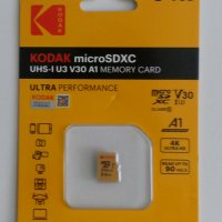 Микро sd карта, карта памет KODAK, 64 GB, 90 MB/секунда, снимка 2 - USB Flash памети - 40120609