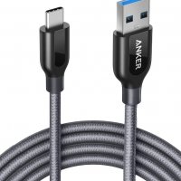 Anker Powerline+ USB-C към USB 3.0 кабел (200 см), оплетка от найлон с висока издръжливост, снимка 1 - USB кабели - 40126349