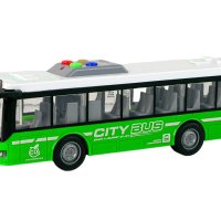 Автобус City Service,светлинен и звуков автобус, Зелено 1:16, за деца над 3 години, снимка 4 - Коли, камиони, мотори, писти - 43294148