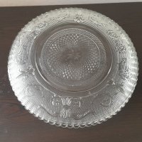 Стъклена чиния, снимка 3 - Чинии - 43896292
